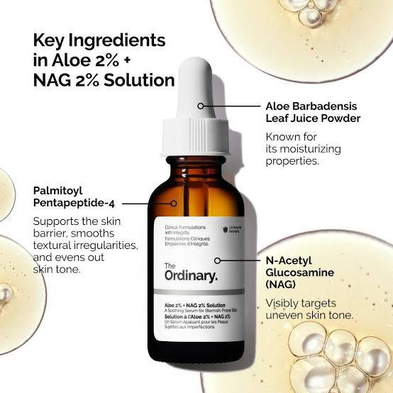Aloe 2% + Nag 2% Solution Serum